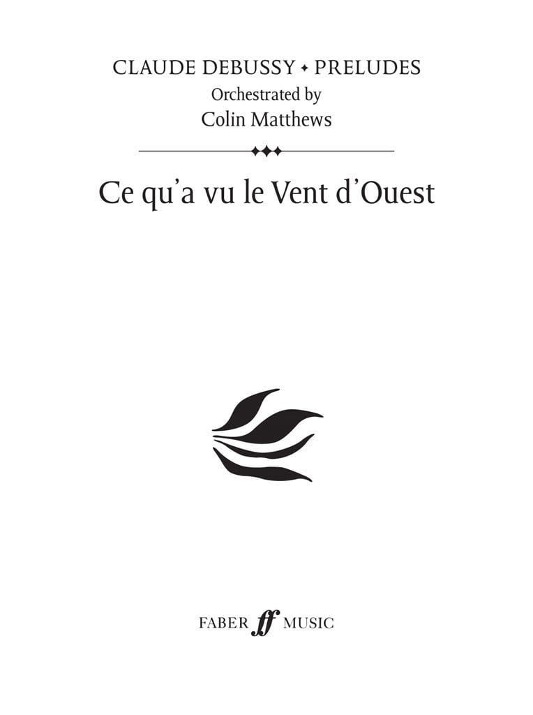 Ce qu'a vu le Vent d'Ouest (Prelude 1)